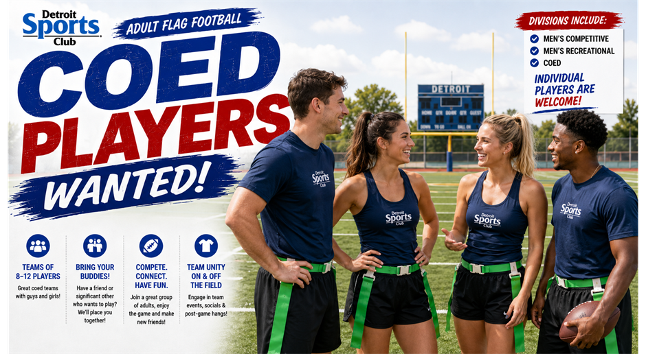  Join our Coed League In Farmington Hills!